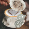 set 2 stencil per caffe' 'cuore + smile' securit