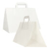 scatola 200 shoppers carta craft 32x22x24cm flat xlarge bianco