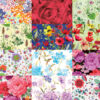 scatola 100fg carta regalo raso fiori 70x100cm rex sadoch