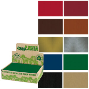 scatola 100fg carta regalo kraft dark 70x100cm rex sadoch