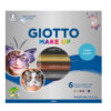 set 6 matite cosmetiche make up colori metal mina da d 6,5mm giotto