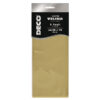 busta 5 fogli carta velina 20gr 50x76cm oro perlescente deco