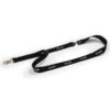 10 cordoncini portabadge nero stampa staff durable