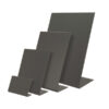 set 3 lavagnette a l nere a6-15,5x10,5x5cm securit