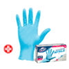 scatola 100 guanti in nitrile non talcato tg. xl azzurro uso medicale