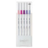 astuccio 5 fineliner emott tratto 0.4mm colori ass. floral uni mitsubishi