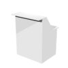 modulo reception sopralzo+desktop 80x76x117cm bianco /bianco - prestige