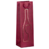 shopper portabottglie c/manici in corda 12x37x9cm rosso rex sadoch