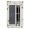 gift set duo sonnet black gt + stilografica m + sfera m parker