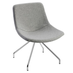 poltroncina visitatore tosca to4cv grigio chiaro senza braccioli