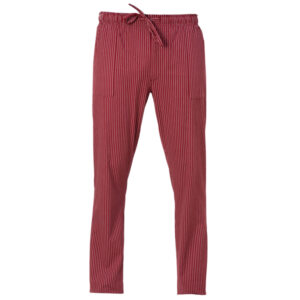 pantalone da cuoco enrico tg. xxl gessato bordeaux