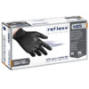 conf 50 guanti in nitrile n85b nero tg l ultra resistenti reflexx