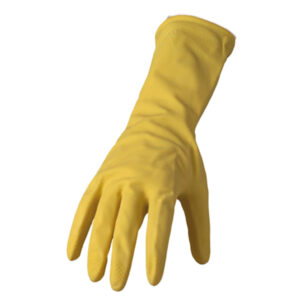 coppia di guanti in lattice felpato r90 tg. xl giallo reflexx