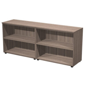 coppia mobili bassi elegance 180x45,3x75hcm noce toscano