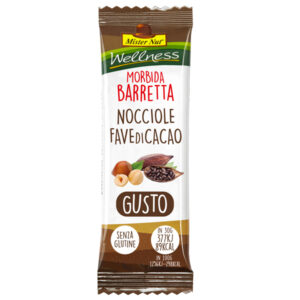 barretta wellness nocciole e fave di cacao 30g mister nut