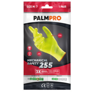 coppia di guanti mechanical safety giallo fluo palmpro 255 tg.m icoguanti