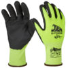 guanti di protezione flex taglia 10 verde fluo nero c/polsino nero u-power