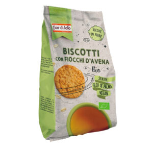 confezione da 350gr biscotti biologici con fiocchi di avena - fior di loto