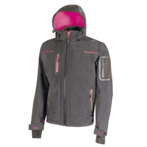 softshell donna space lady grigio-fucsia taglia xl u-power