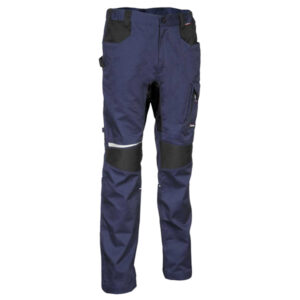 pantaloni skiahos taglia 52 blu navy/nero cofra