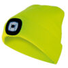 cappellino lighthouse con led ricaricabile giallo velamp