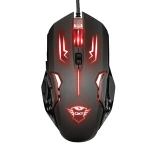 mouse da gioco illuminato con filo gxt 108 rava trust
