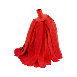 mop in microfibra con frange 180gr colore rosso