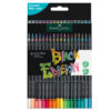 astuccio 36 matite colorate triangolare black edition faber-castell