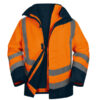 parka 5in1 optimum 3 alta visibilita' - arancio fluo - tg. xl - deltaplus