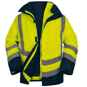 parka 5in1 optimum 3 alta visibilita' - giallo fluo - tg. m - deltaplus