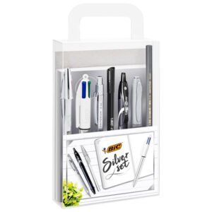 set scrittura silver set bic