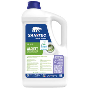 detersivo liquido lavatrice washdet green power 5lt sanitec