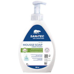 sapone in mousse 600ml green power sanitec