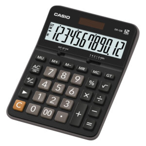 calcolatrice da tavolo dx-12b nero display extra large 12 cifre casio
