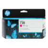 hp cartuccia ink designjet 738 magenta -130ml