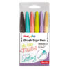 astuccio 6 sign pen brush trendy colori assortiti pentel