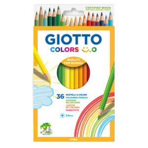 astuccio 36 matite colorate colors 3.0 giotto