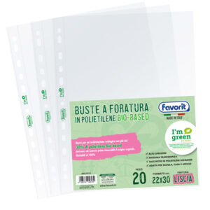 conf 20 buste forate22x30 pe i'm green bio-based liscio superior favorit