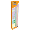 scatola12 matite c/gommino evolution pastel bic