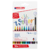 astuccio 10 pennarelli brush 1340 colori glitter assortiti edding