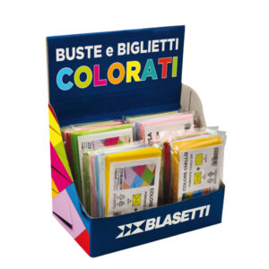 expo 50conf. da 10 buste e biglietti formati e colori assortiti blasetti