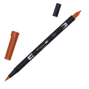 pennarello tombow abt dual brush 947 burnt sienna