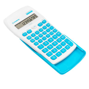calcolatrice scientifica os 134/10 becolor bianco con tasti azzurro osama