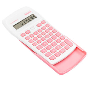 calcolatrice scientifica os 134/10 becolor bianco con tasti rosa osama