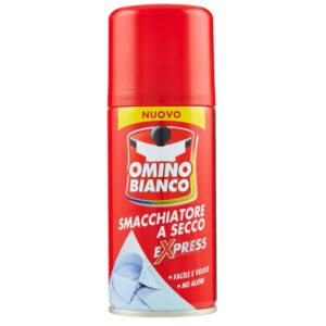 smacchiatore spray a secco 125ml omino bianco