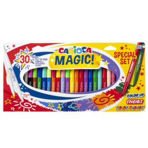 astuccio 30 pennarelli magic markers colori assortiti carioca