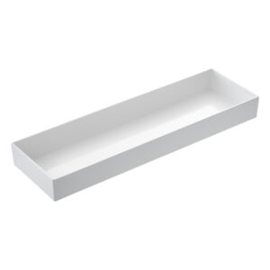 vassoio venezia in melamina gn 2/4 - 53x16,2x6cm bianco leone