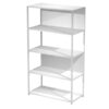 libreria 5 ripiani 90x44h161cm con struttura metal bianco - bianco modular