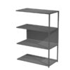 modulo aggiuntivo libreria modular 90x44h122cm con struttura antracite - antrac