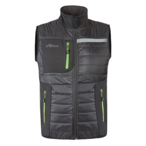 gilet wall taglia m grigio/verde u-power